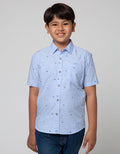 Nevada Dobby Text Boys Shirt