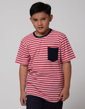 Nevada Stripe Pocket Kaos Anak Laki-laki