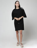 American Jeans Short Sleeve Midi Dress Drawstring