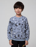 Little M Sweatshirt Splash Rotary Print