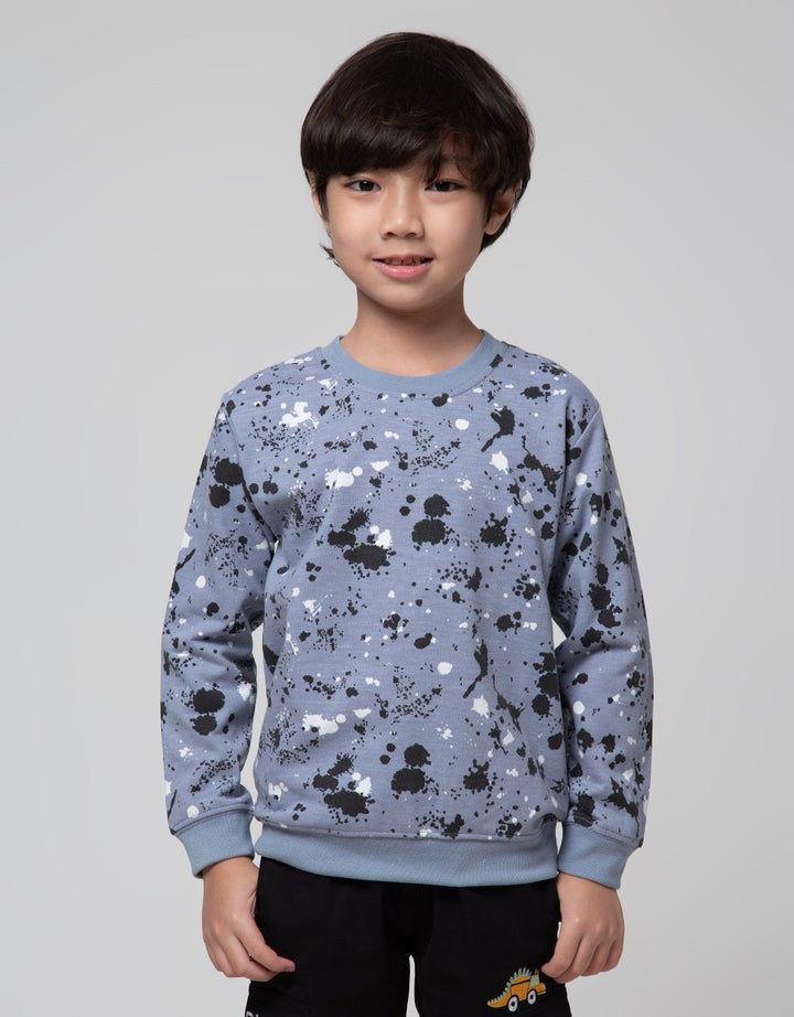 Little M Sweatshirt Splash Rotary Print