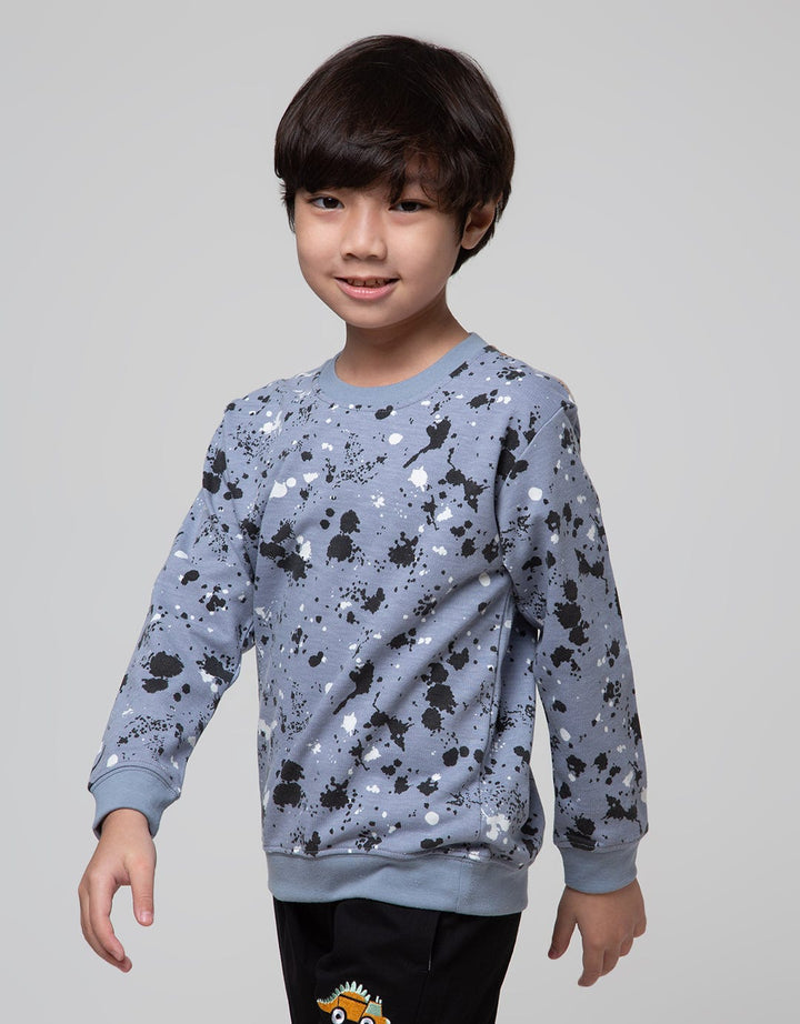 Little M Sweatshirt Splash Rotary Print