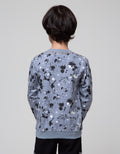 Little M Sweatshirt Splash Rotary Print