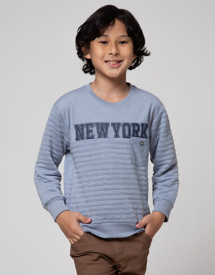 Little M Quilted Brooklyn Boys Sweater