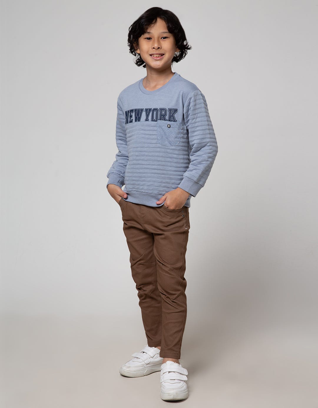 Little M Quilted Brooklyn Boys Sweater