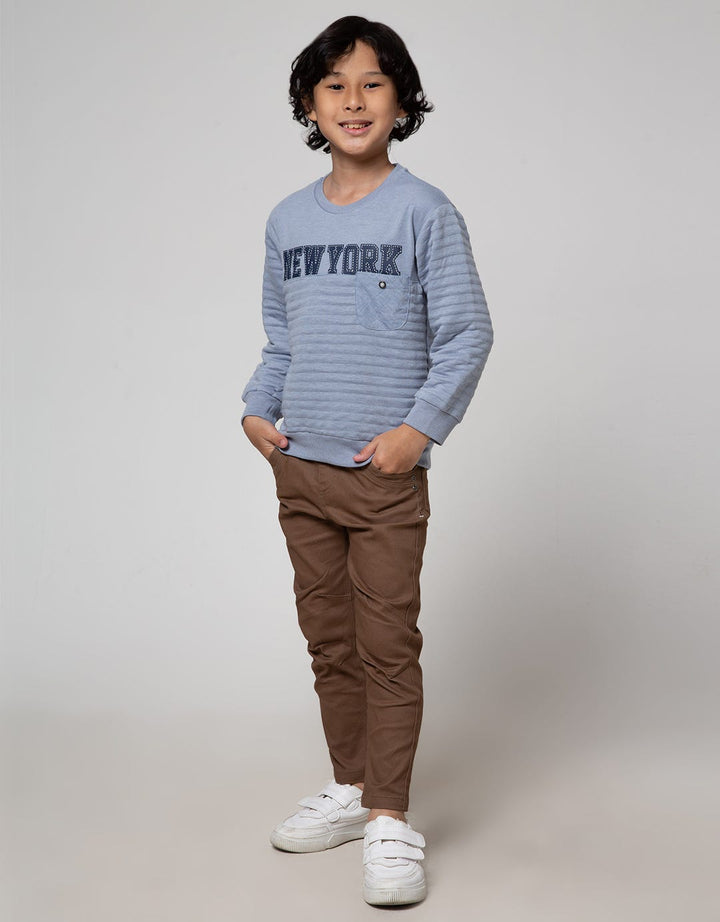 Little M Quilted Brooklyn Boys Sweater