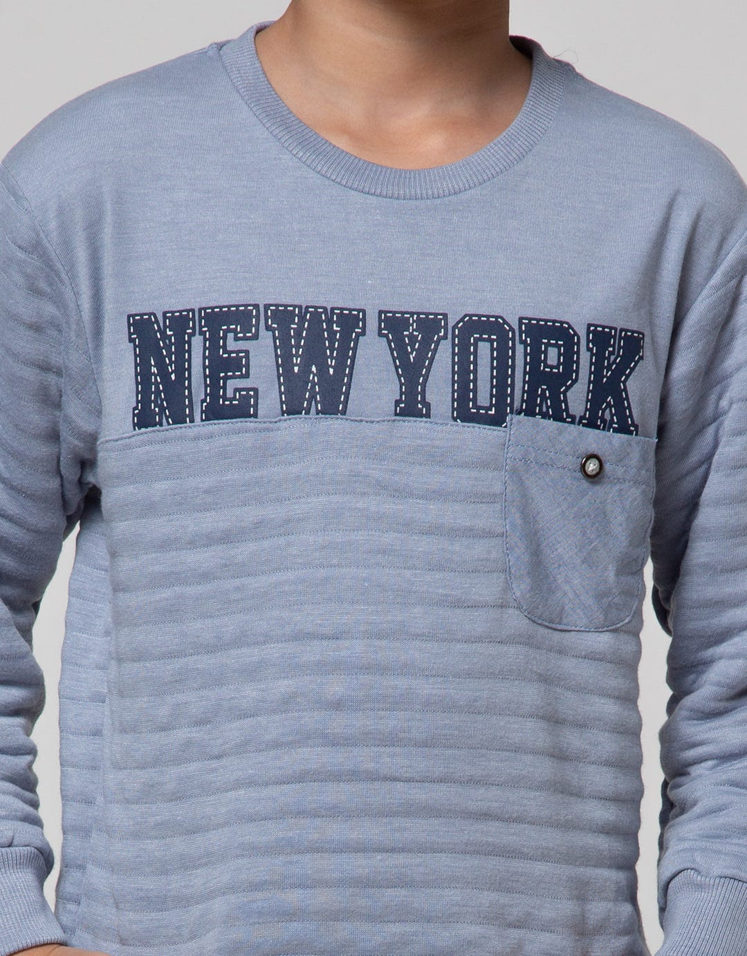 Little M Quilted Brooklyn Boys Sweater