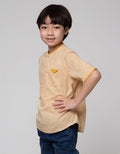 Little M Texture Koko Kasual Kemeja Anak Laki-laki