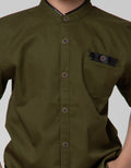 Little M Short Sleeve Koko Casual Solid Twill