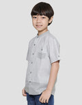 Koko Lengan Pendek Seasonal Texture Anak Laki-laki