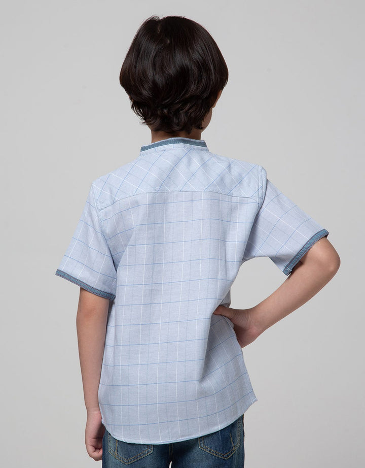 Little M Short Sleeve Koko Casual Texture Kotak