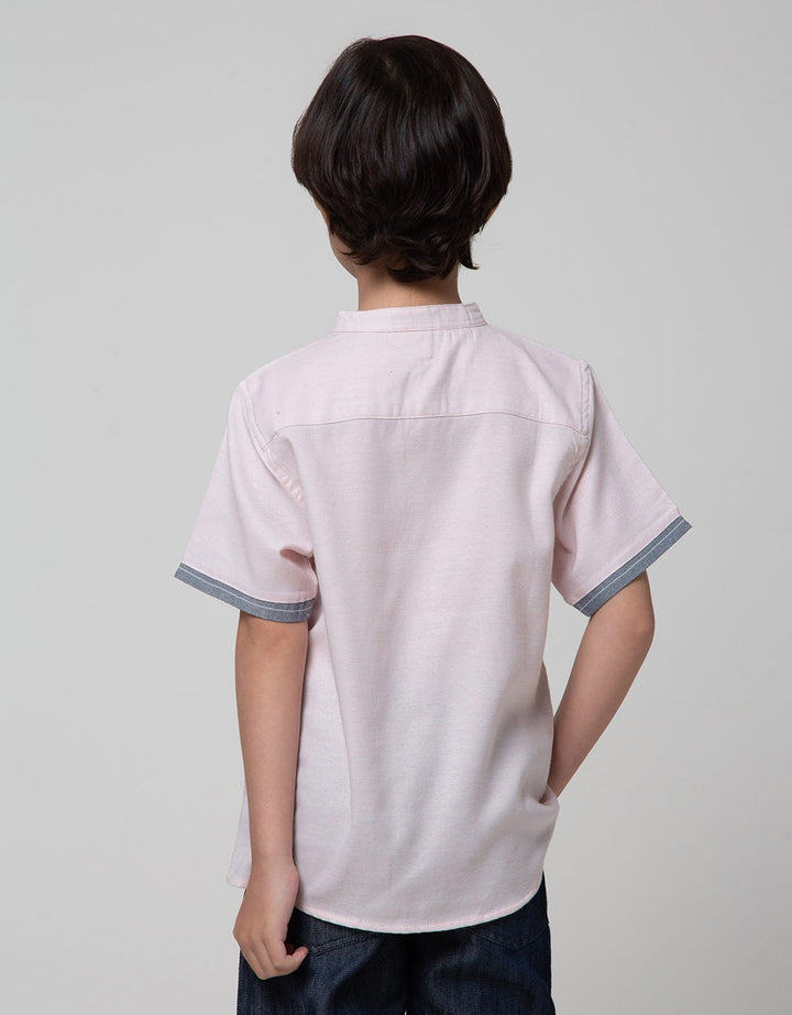 Little M Short Sleeve Koko Casual Texture Stripe Kecil