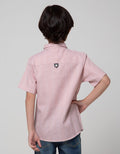 Little M Short Sleeve Koko Casual Texture Stripe Kotak