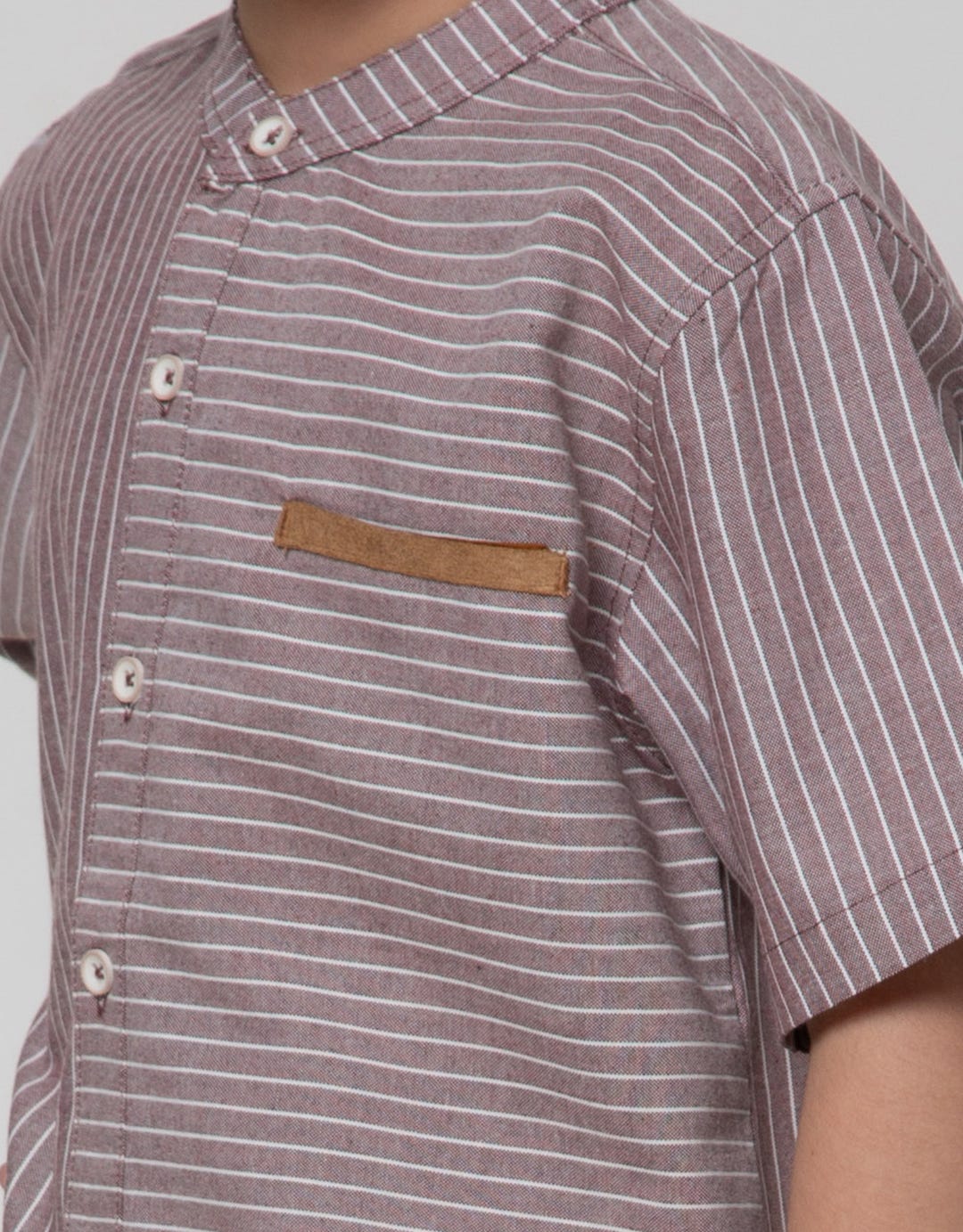 Little M Short Sleeve Seasonal Shirt Bahan Stripe