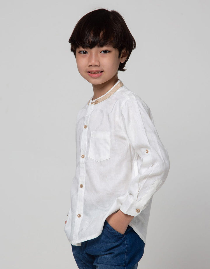 Little M Dobby Skin Baju Koko Anak Laki-laki