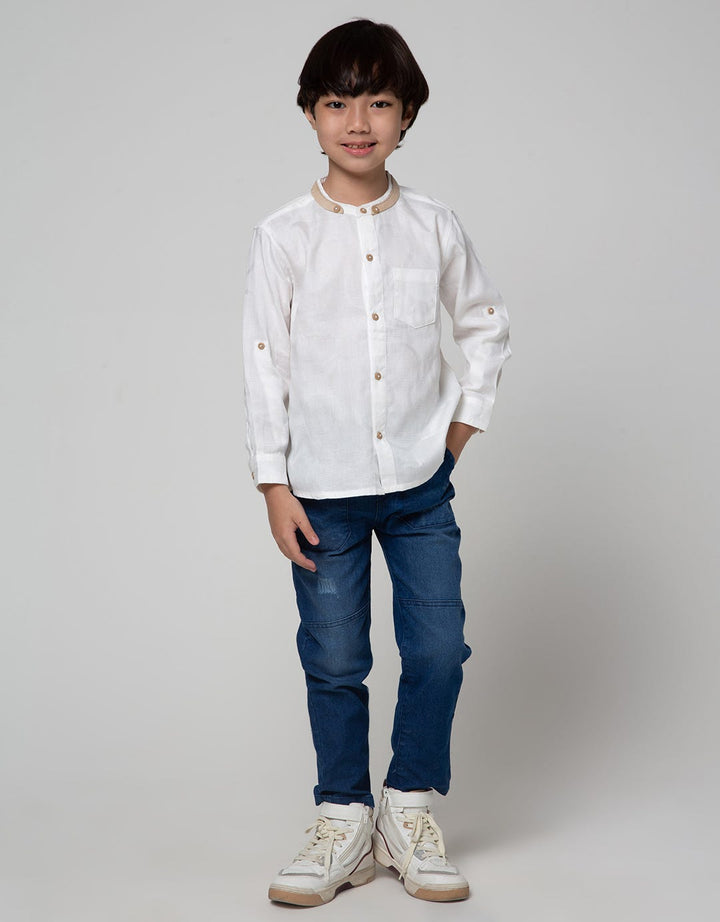Little M Dobby Skin Baju Koko Anak Laki-laki