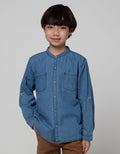 Little M Denim Style Baju Koko Anak Laki-laki