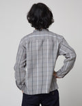 Little M Check Roll Up Koko Anak Laki-laki
