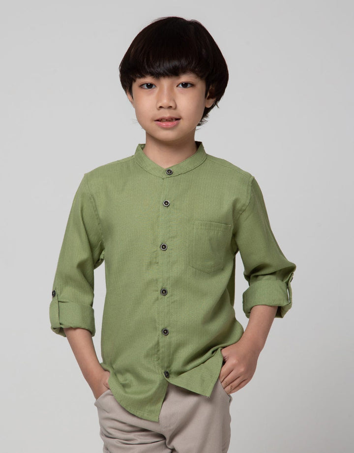 Little M Rolled Up Sleeve Hemp Shirt
