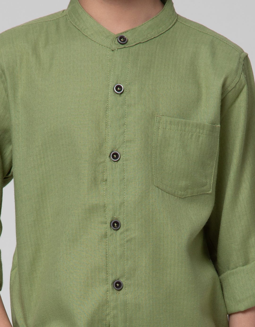 Little M Rolled Up Sleeve Hemp Shirt