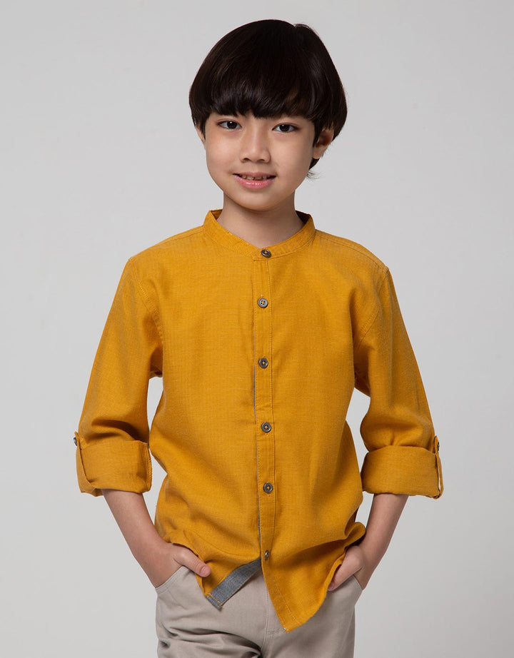 Little M Rolled Up Sleeve Hemp Shirt