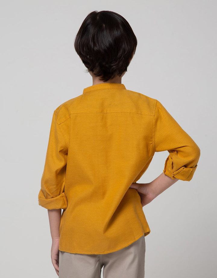 Little M Rolled Up Sleeve Hemp Shirt