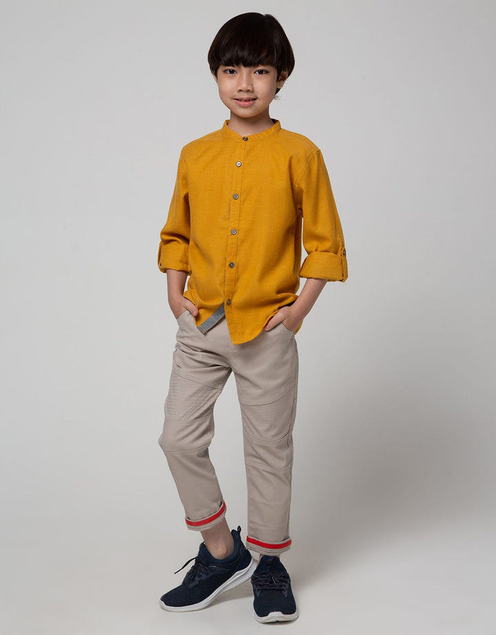Little M Rolled Up Sleeve Hemp Shirt