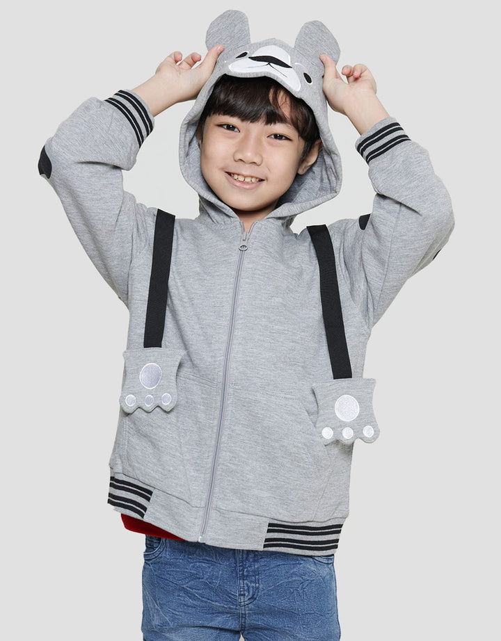 Little M Jaket Terry Tiger Anak Laki-laki