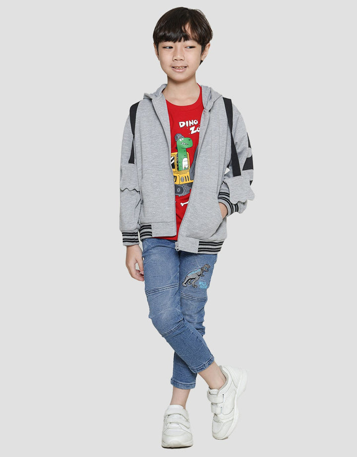 Little M Jaket Terry Tiger Anak Laki-laki