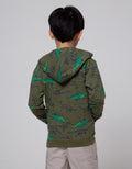 Little M Jacket Terry Dino Rotary
