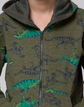 Little M Jacket Terry Dino Rotary