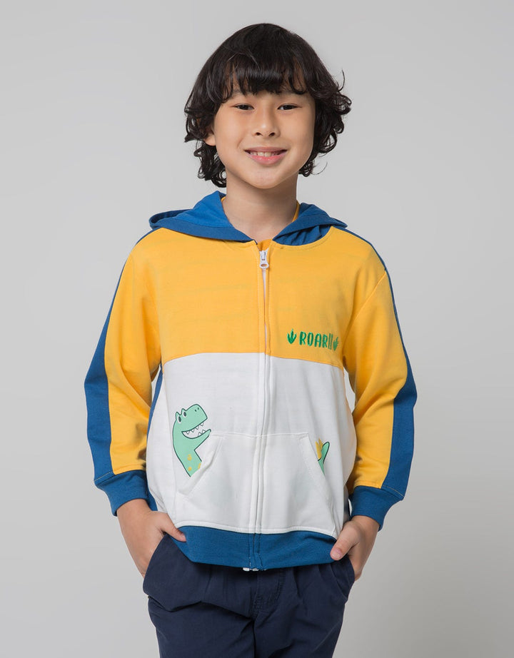 Little M Jacket Knit Terry Cut N Sewn Aplikasi
