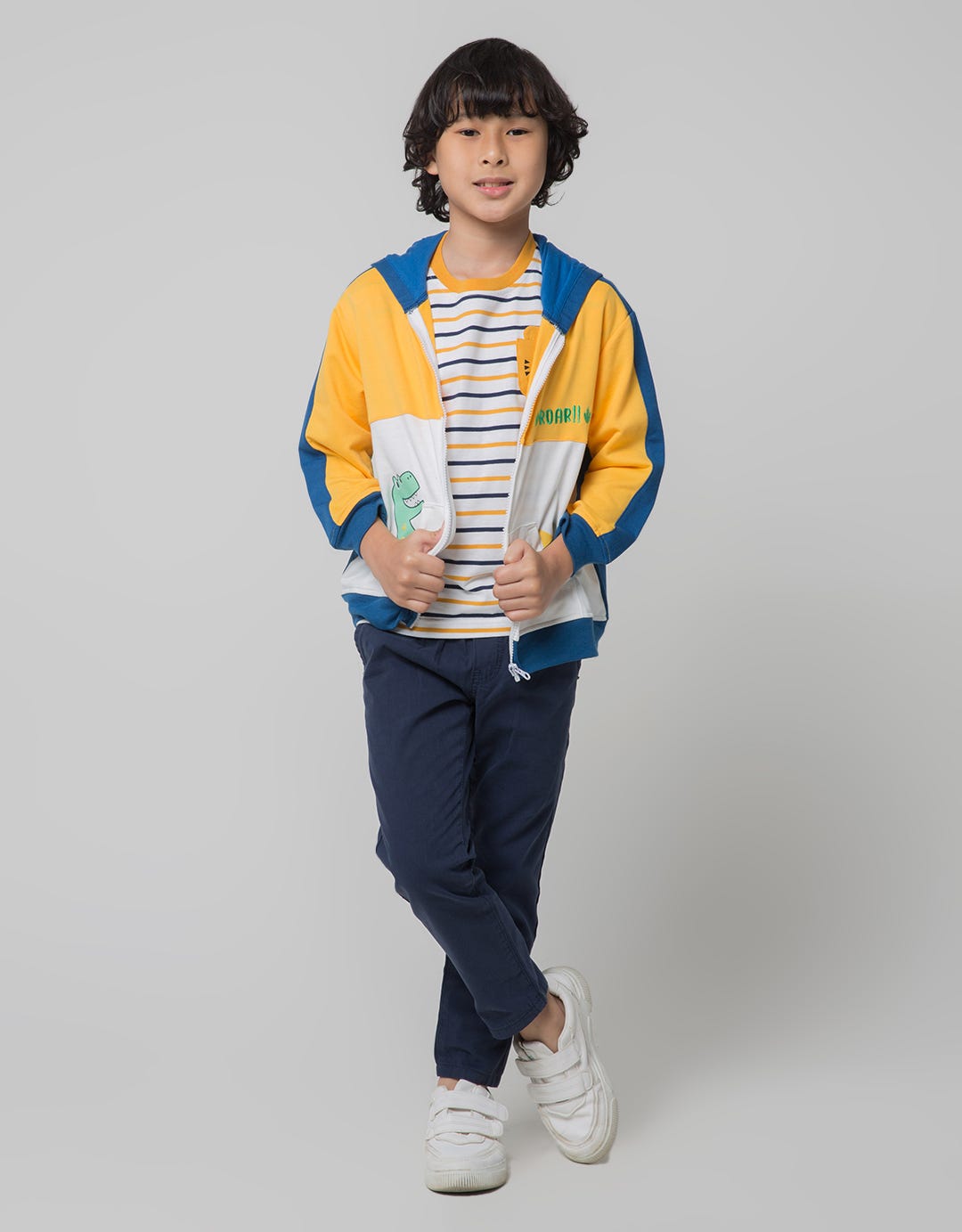 Little M Jacket Knit Terry Cut N Sewn Aplikasi