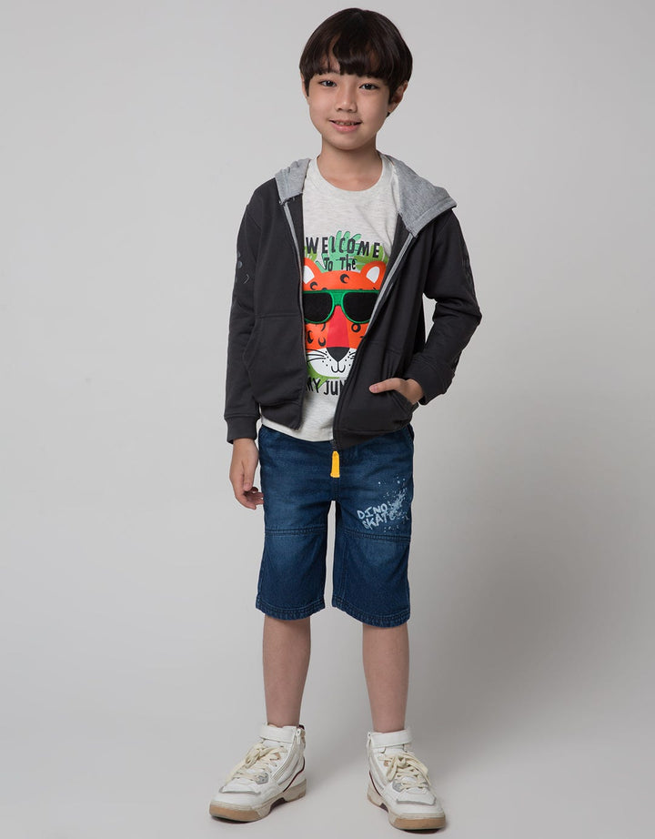 Little M Jacket Knit Terry
