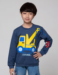 Little M Sweatshirt Truck Bordir Car