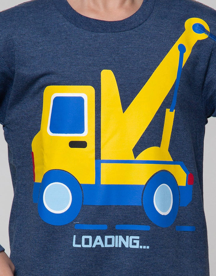Little M Sweatshirt Truck Embroidered Car