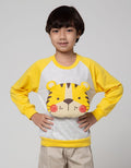 Little M Sweatshirt Raglan Tiger Busa Plush