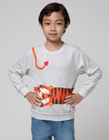 Little M Sweatshirt Print Tiger Aplikasi