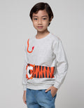 Little M Sweatshirt Print Tiger Aplikasi