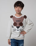 Little M Sweatshirt Print Tiger Flip
