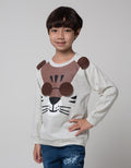 Little M Sweatshirt Print Tiger Flip