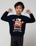 Little M Animal Galaxy Print Sweatshirt Screen Printing