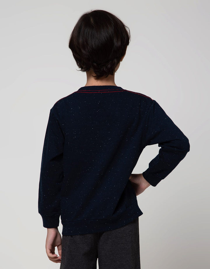 Little M Animal Galaxy Print Sweatshirt Screen Printing