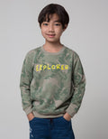 Little M Sweatshirt Dino Camo Rotary Print