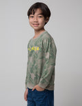 Little M Sweatshirt Dino Camo Rotary Print