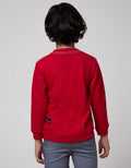 Little M Sweater Bordir Kombinasi Chambray