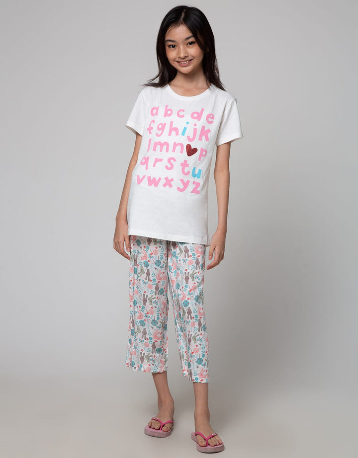 Kidz Too Pants Rayon Full Print Bunny