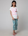 Kidz Too Pants Rayon Full Print Cat