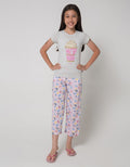 Kidz Too Pants Rayon Full Print Rainbow