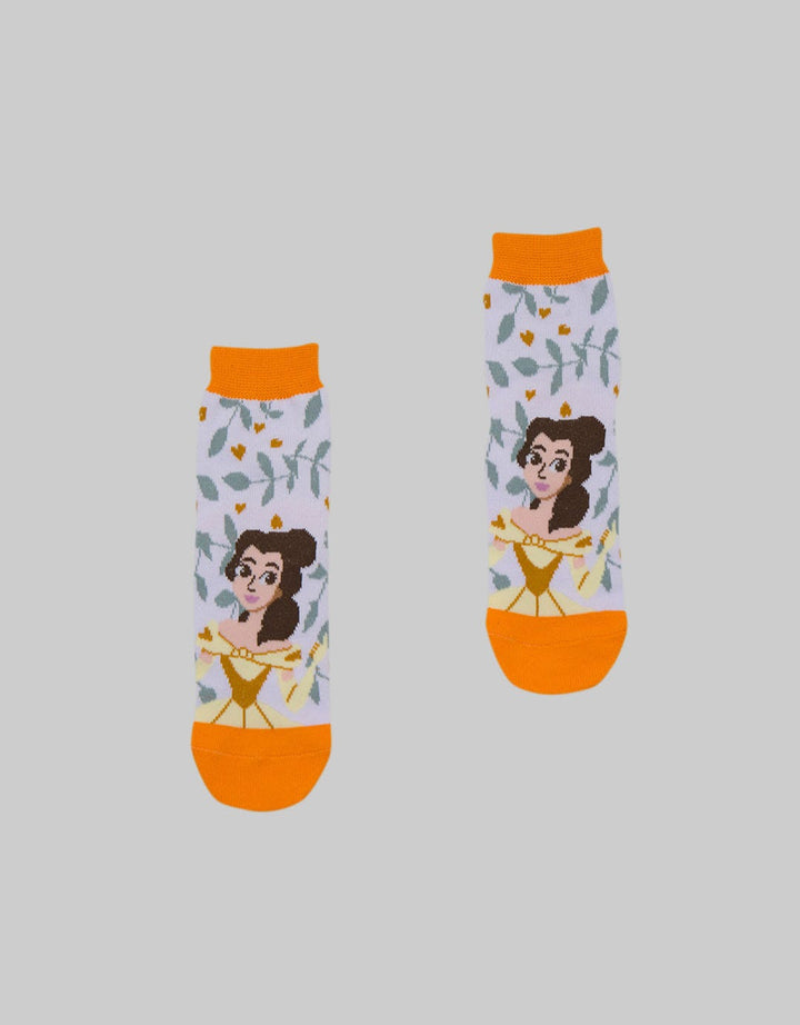 Disney Sock Print Princeshort Sleeve Belle